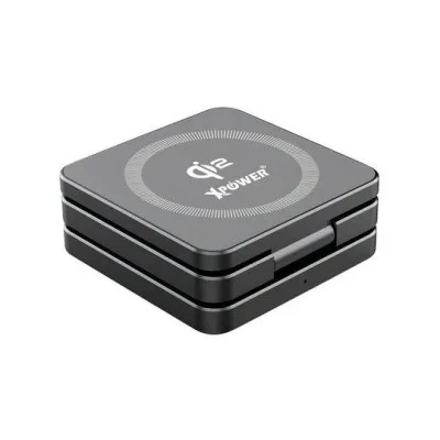 Xpower 23W 3In1 Foldable Magsafe Wireless Charging Stand - Grey